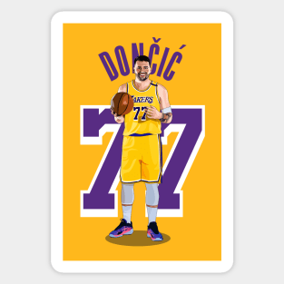 Luka Doncic LA Lakers Vector Art Sticker